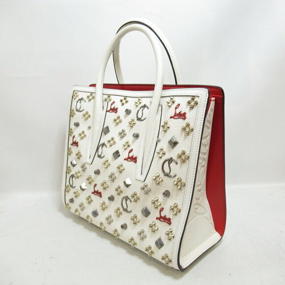 Christian Louboutin Handbag Leather White Bag - Picture 3 of 8